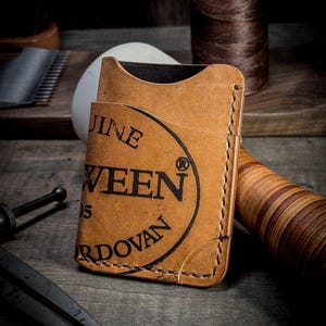 Horween Shell Cordovan Wallet: Handmade Minimalist Leather Card Holder