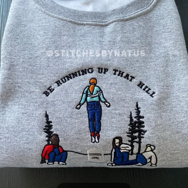 Stranger things embroidered sweater