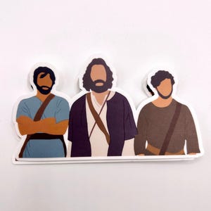 The Chosen Inspired Jesus, John, James Sticker - Christian Stickers, Jesus Stickers, Chosen Fan Art, Waterproof