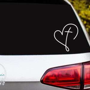 Christian Vinyl Decal, Jesus Decal, permanent decal, waterproof, weatherproof, car decal, Water bottle decal, Jesus loves you