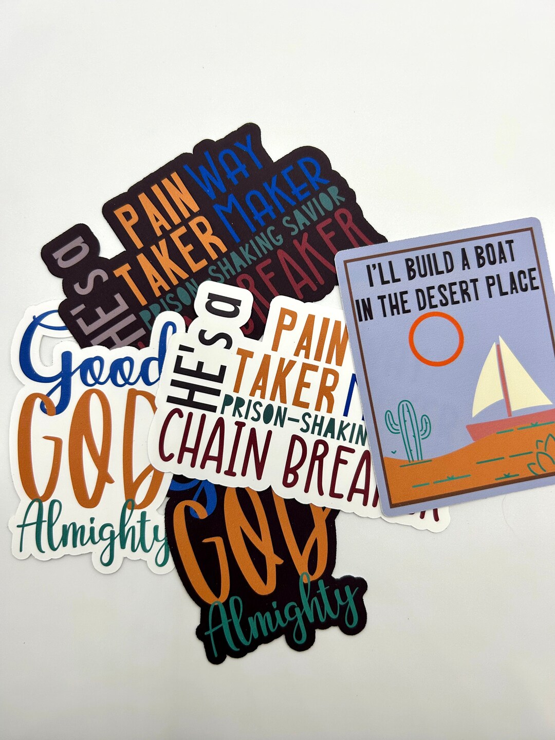 Christian Sticker Pack - Song Lyric Inspired, Set of 5 Stickers - Etsy