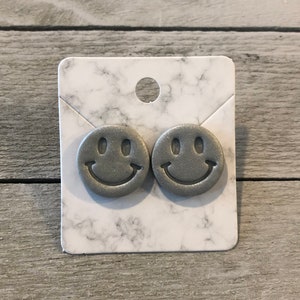 Smiley face studs Clearance