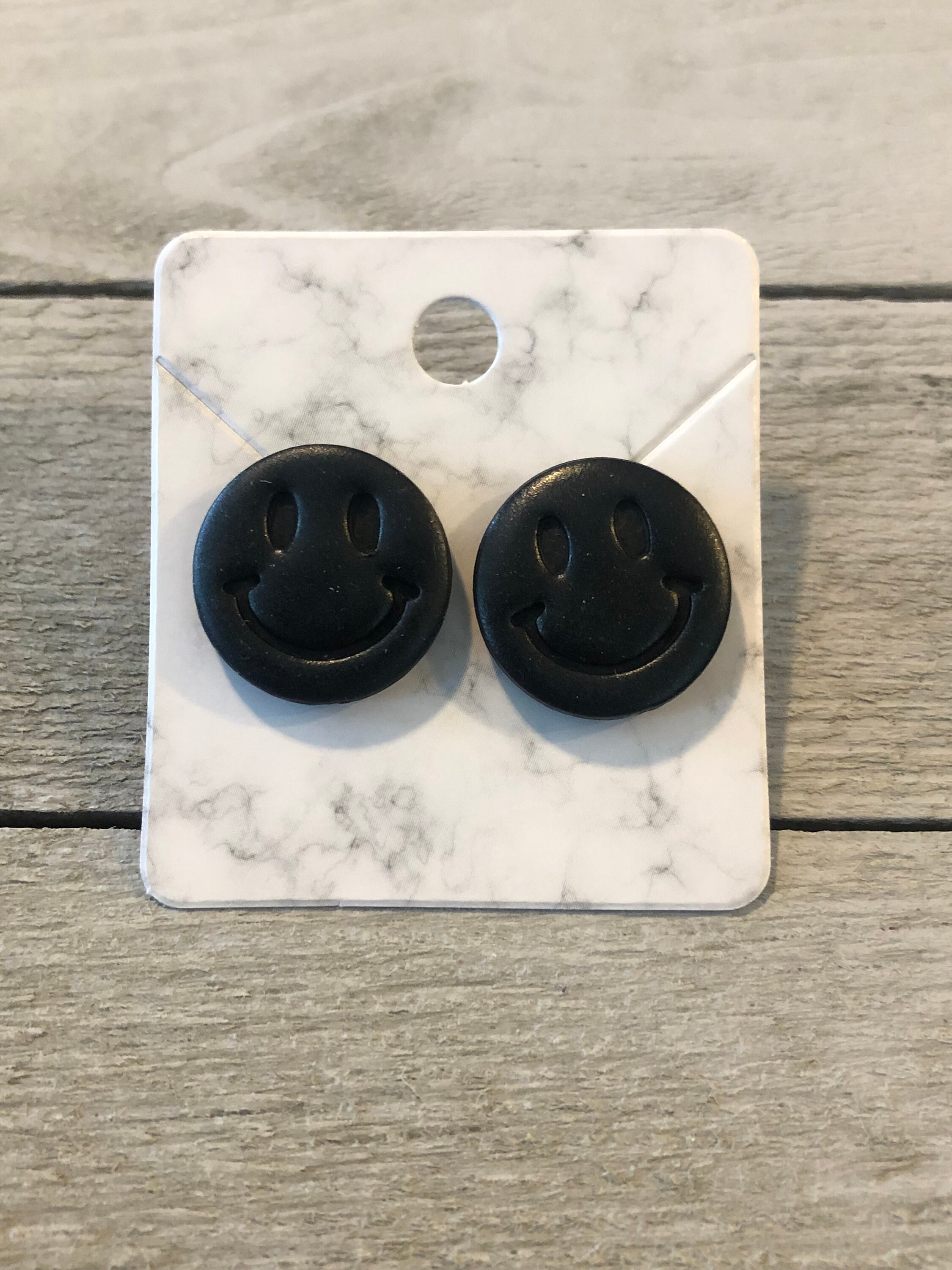 Smiley face studs Clearance