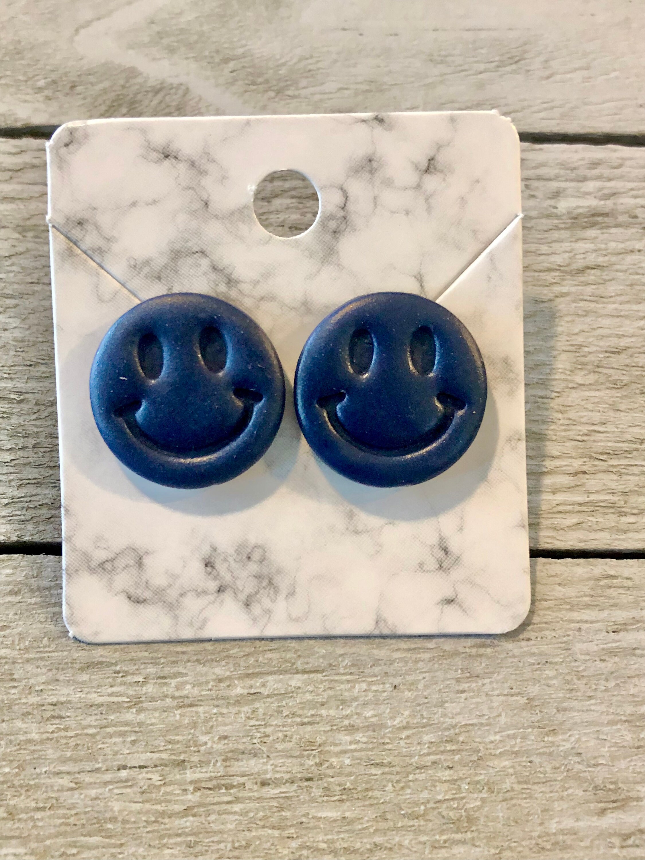 Smiley face studs Clearance