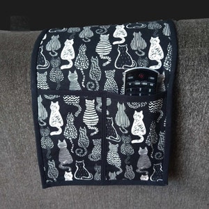 Couch Caddy/Organizer Holds Phones, TV Remotes, Books, Glasses, Snacks...Make Fabric Selection in Checkout. Hang over Sofa, Armchair, Couch