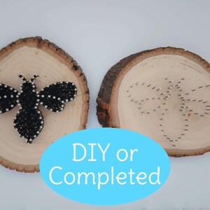 Custom DIY Nail String Art Kit or Completed Bee.