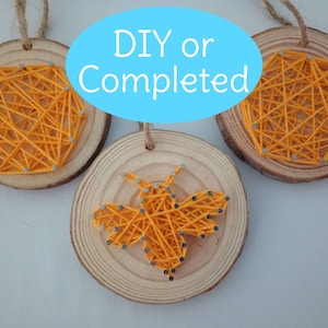 DIY Nail String Art Craft Kit or Completed Bee and Beehives.