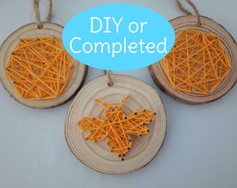 DIY Nail String Art Craft Kit or Completed Bee and Beehives.