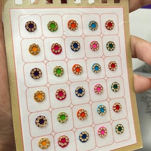 Bindi Heft / Indisches Bindi / bunt bindi / Indian tips / bindi / Braut Bindi / Stein bindi