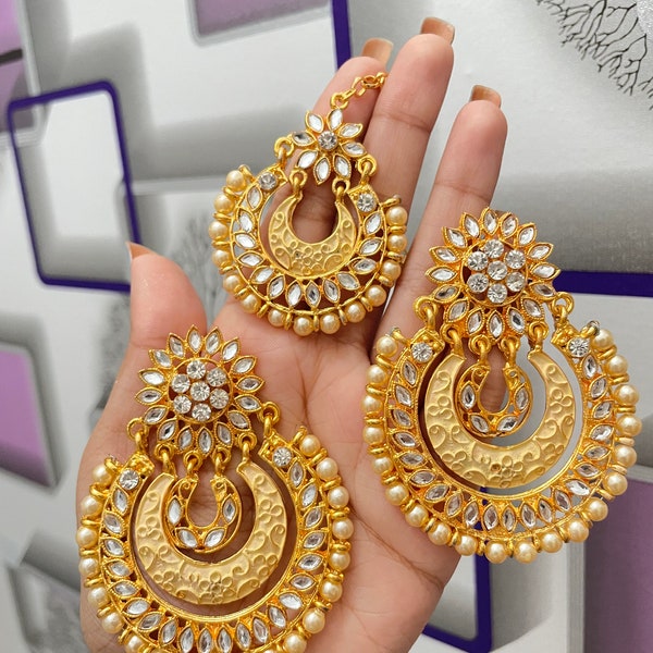 Tikka set/ Indian earrings/ jewelry/ earrings