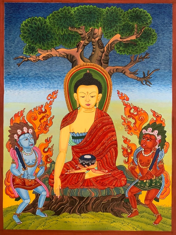 Buddha under a bodhi tree online