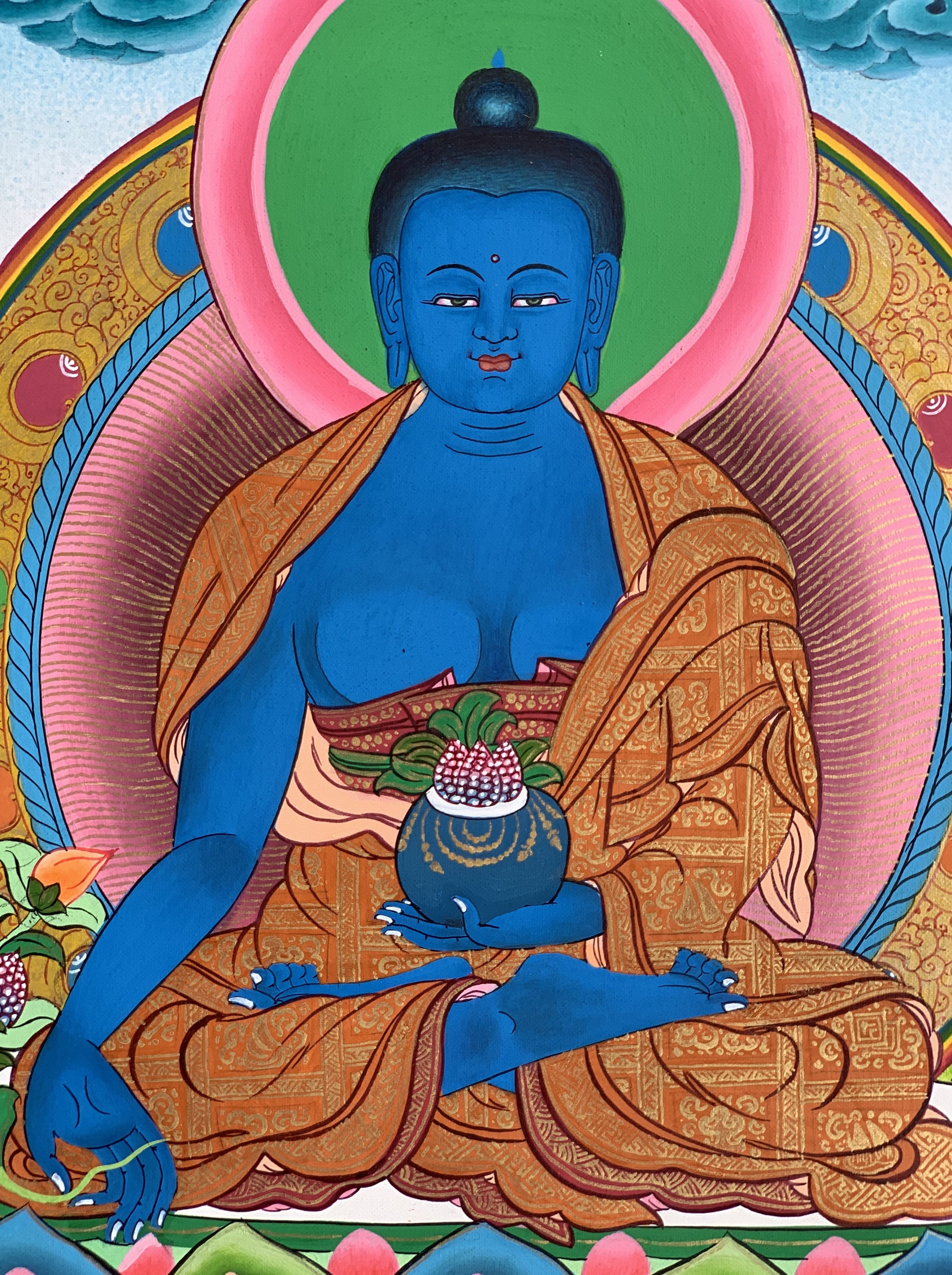 チベット医学 曼荼羅画集 The Buddha's Art of Healing Original Hand Painted Masterpiece Eight Medicine Buddha