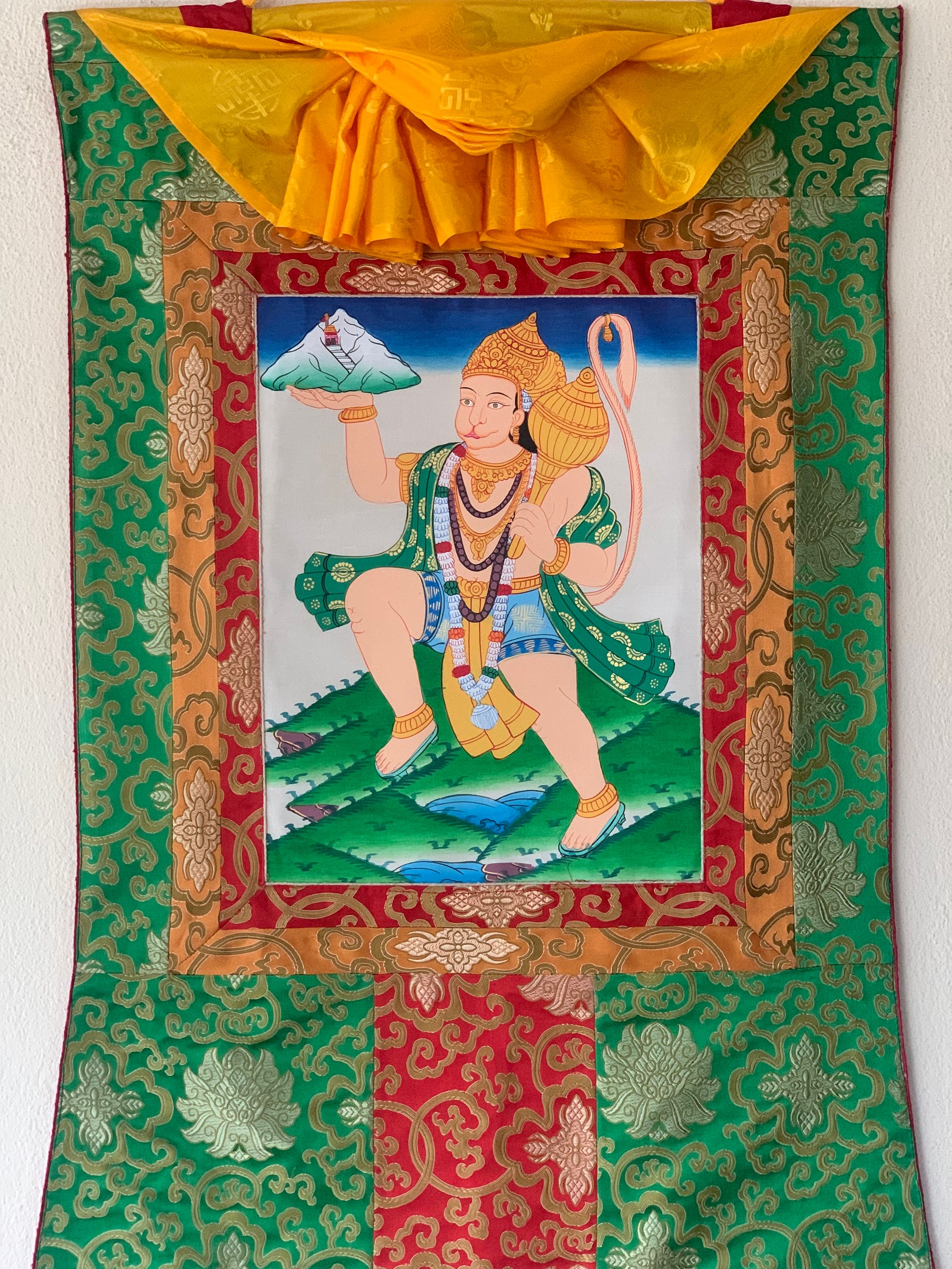 Hanumana/hanuman/ Vajrangavali/ Monkey God Original Thangka
