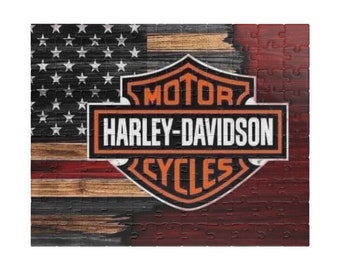 Harley Davidson Puzzle | Game Night Fun | Motorcylce Puzzle | Family Game Night |Puzzle (110, 252, 520, 1014-piece)