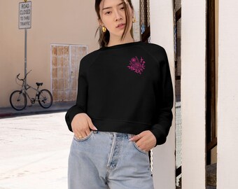 Cropped Sweatshirt, I Believe in Holding Grudges - I&#39;ll Heal in Hell, Grudge Holding Pullover, Women&#39;s Fleece Sweater, Hell Healing Top,