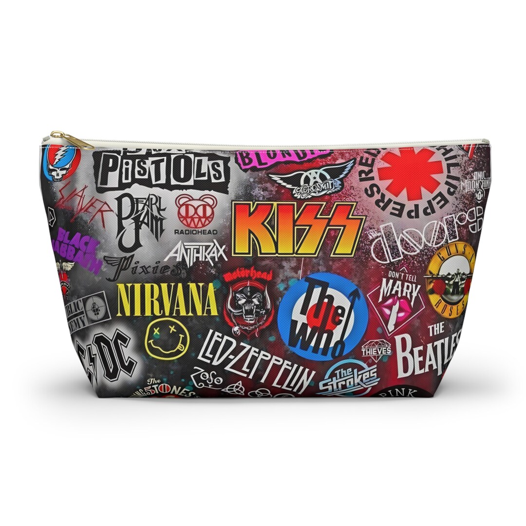 Rock Band Accessory Pouch: Travel Makeup Bag, Pencil Case - Etsy