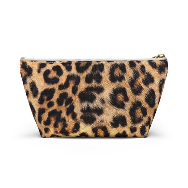 Custom Accessory Pouch | Leopard Print | Makeup Bag | Pencil Pouch | Back To School | Travel Bag | Accessory Bag | Animal Print Bag