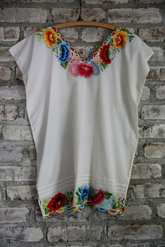 vintage mexican embroidered tunic - Gem