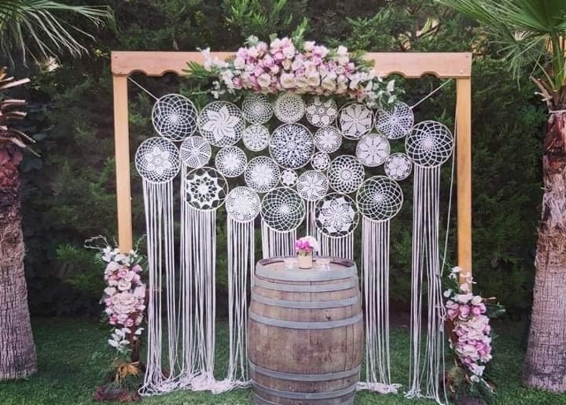 Custom Macrame Wall Hangings Macrame Wedding Backdrop Boho Etsy