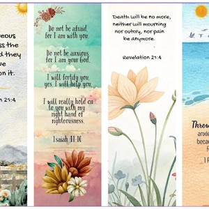 Printable JW Bible Quotes Bookmarks Digital Download pdf.