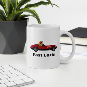 Fast Loris (Slow Loris) - Witte Glanzende Mok