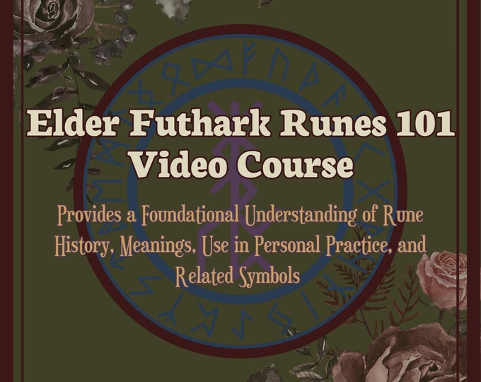 Elder Futhark Runes 101 Class | Beginner, Intro, Orientation, Virtual, Recording, Basics | History, Meanings, Divination, Symbols | Viking