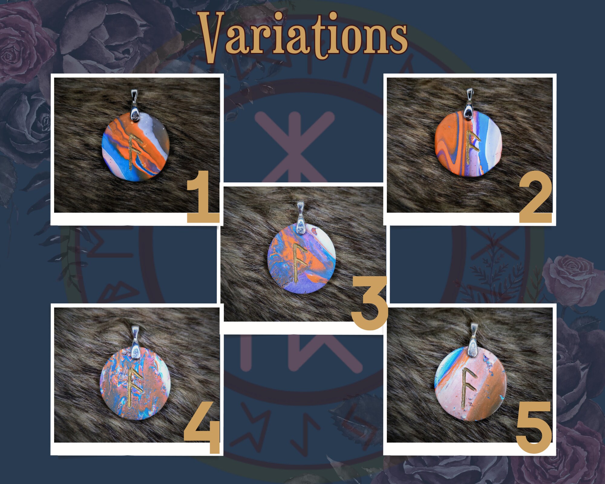 Ansuz Norse Rune Pendant Rune Charm Odin Wisdom, Communication ...