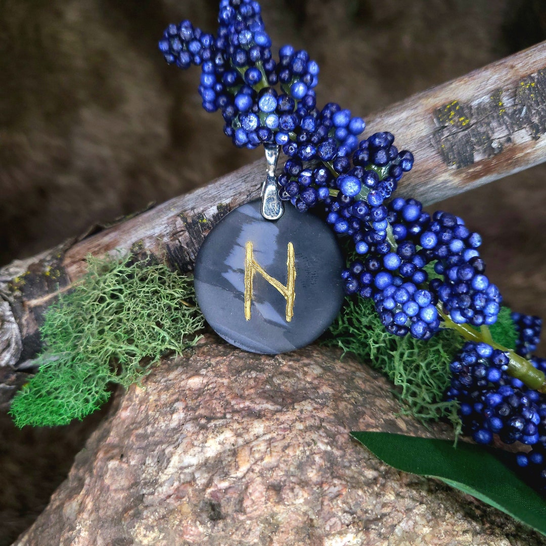 Hagalaz Norse Rune Pendant | Color Associations | Rune Charm | Hail ...