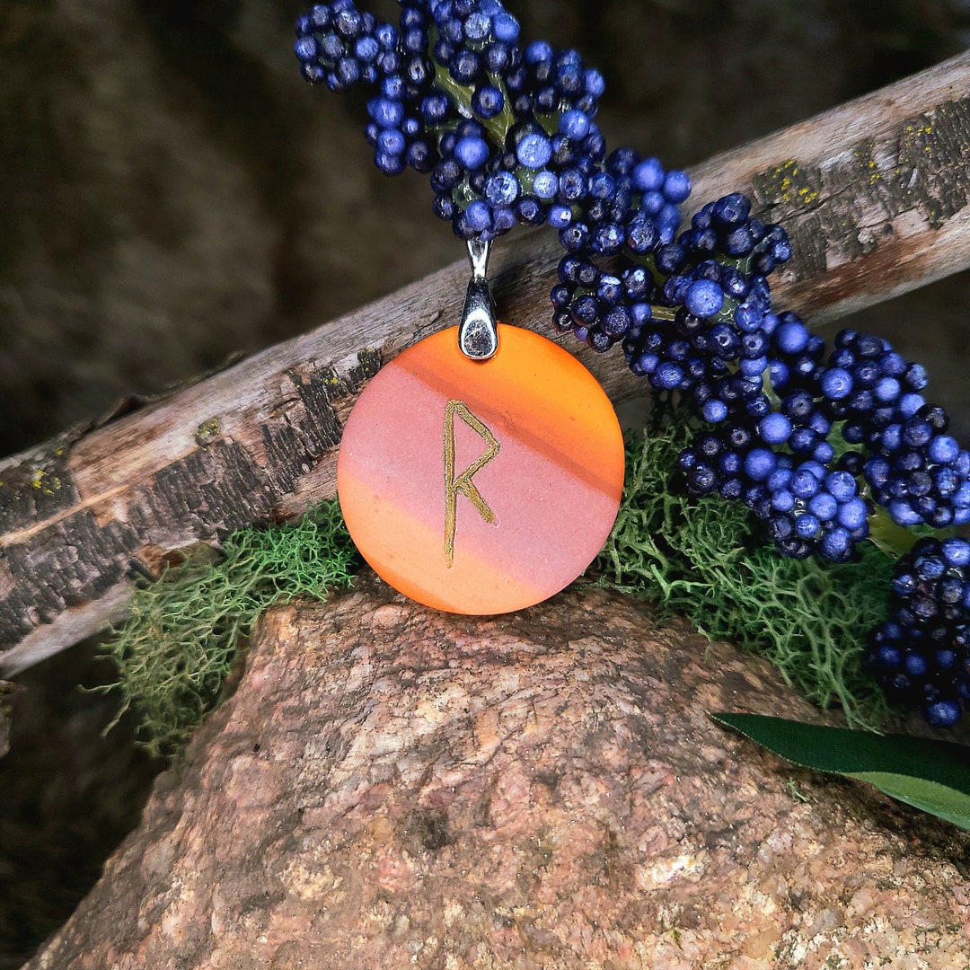 Raidho Norse Rune Pendant Color Associations Rune Charm Thor Travel raidho-norse-rune-pendant-color-associations-rune-charm-thor-travel