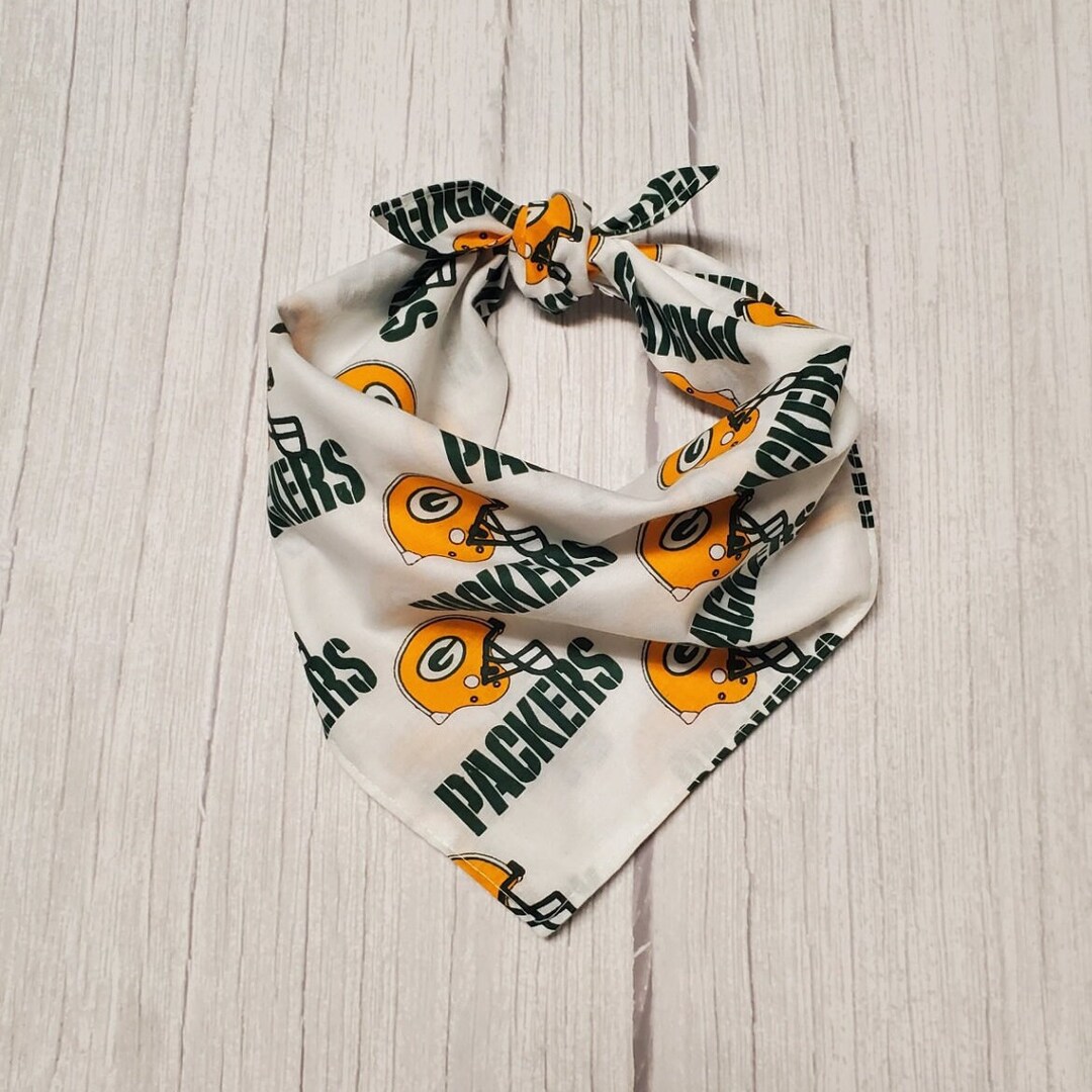 Green Bay Packers Tie on Dog Bandana Etsy