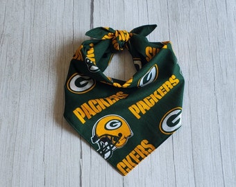 Green Bay Packers Dog Bandana/Tie On Dog Bandana