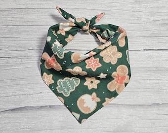 Christmas cookies dog bandana