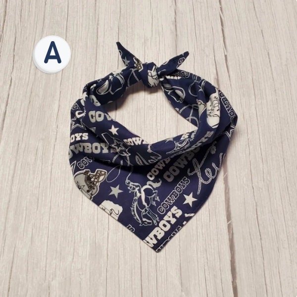 Dallas Cowboys Dog Bandana / Tie On Dog Bandanna / Pet Bandana