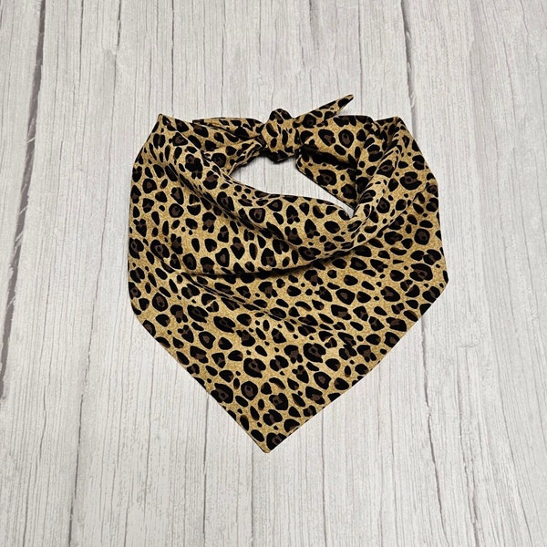 Cheetah Print Dog Bandana