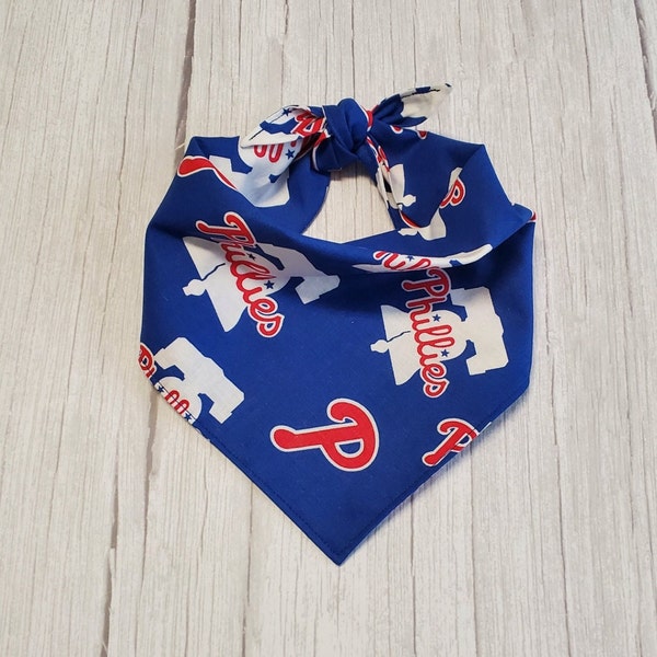 Philadelphia Phillies Dog Bandana/Tie On Dog Bandana/Baseball