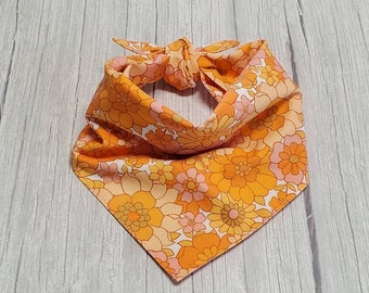 Retro Floral Dog Bandana