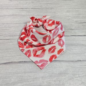 Kisses / Valentine&#39;s Day Dog Bandana