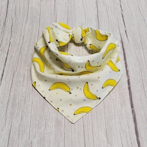 Cream bananas dog bandana
