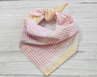 Pastel Seersucker Dog Bandana
