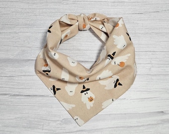 Trick or Treat Ghosts Dog Bandana – Halloween Pet Accessory