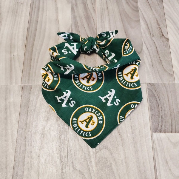 Oakland Athletics Dog Bandana/Tie On