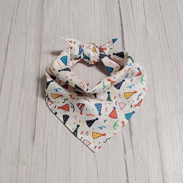 Birthday Hat Dog Bandana