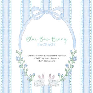 Blauer Schleife Häschen Ovaler Rahmen, Aquarell Band Clipart, Aquarell Blaue Rosen Rahmen, Grün PNG, Baby Junge Kinderzimmer Kunst, Junge Babyparty