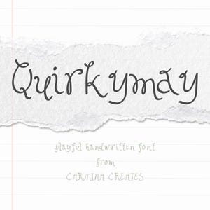 Whimsical Handwritten Font, Quirky Handwriting, Script Calligraphy, Corel Font, Whimsy Script Typeface, Cursive Lettering Typeface