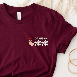 Pocket Chinese Grandma (Cantonese) Shirt for Pregnancy Announcement, Mother&#39;s Day Gift, Father&#39;s Day Gift, Gift for Grandma or Grandpa