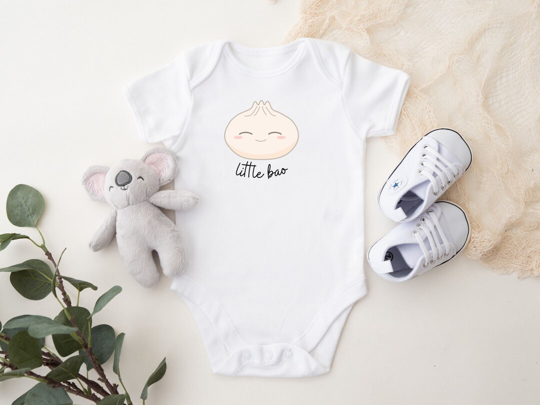 Bao Onesie, Bao Shirt, Dumpling, Pregnancy Announcement, Baby Shower