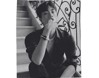Jin Blanket, Kpop Blanket, Kpop Fan Gift, Jin Gift Ideas, KPop Blanket, Gift for Kpop fan, KPop Merch, Jin gift for Friend