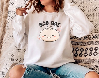 Bao Sweatshirt, Bao Bae, Bao Valentine, Dim Sum Valentines, Mommy & Me Bao Shirts, Cute Asian Valentines, Asian Valentines, Bao Shirt, Bao