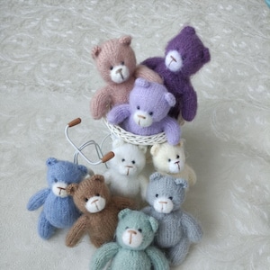 Spielzeug für Neugeborenen Fotoshooting, gestricktes Teddybär Spielzeug, Spielzeug Teddybär für Baby