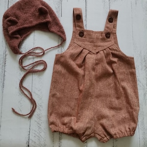 Sitter outfits bear, sitter teddy bear props, sitter romper for photo shoot, newborn outfit photography